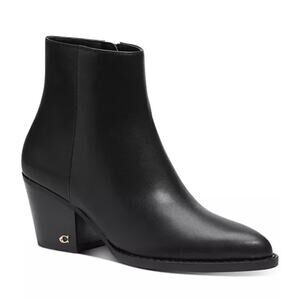 Coach black leather pacey ankle boot size 7.5
